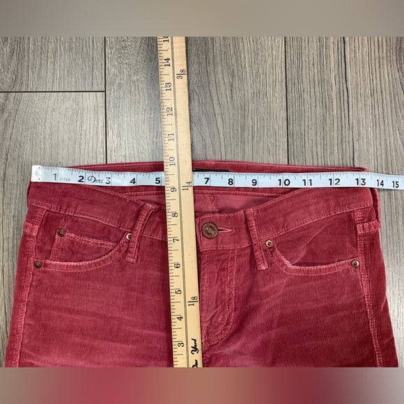 MOTHER The Rascal Cuff Corduroy in Little Bit Country Corduroy Sz 25 - Picture 4 of 11